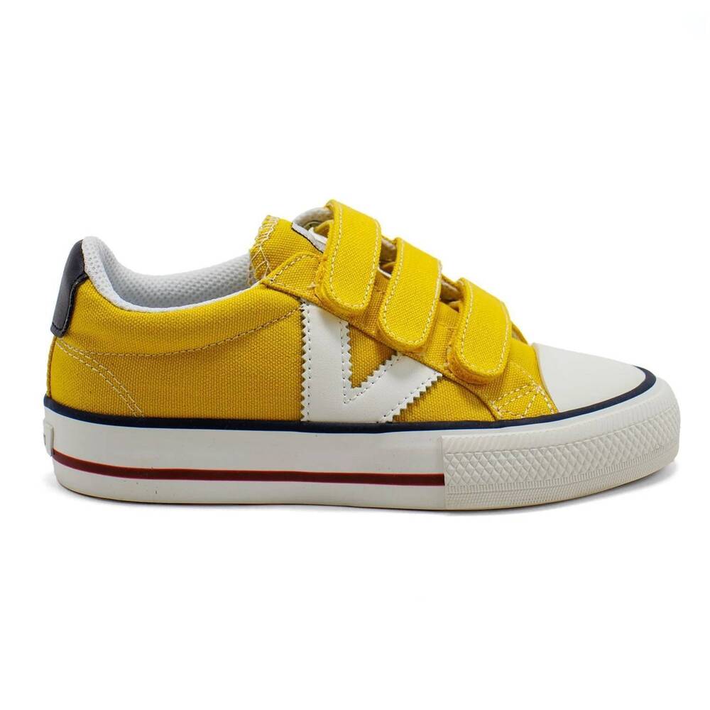 NEW VICTORIA kids' tribu canvas sneakers in mostaza